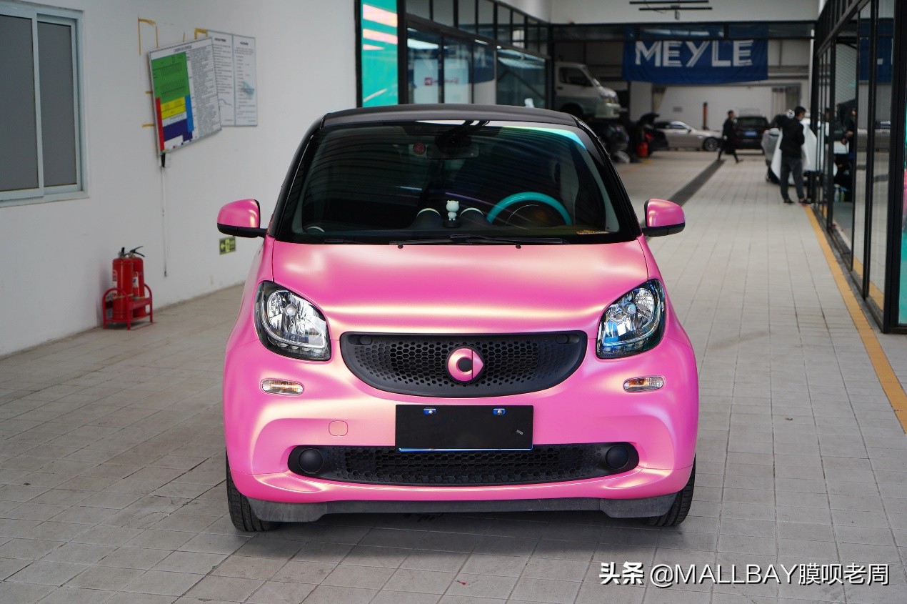 奔驰电镀改色效果图,奔驰smart改装图片