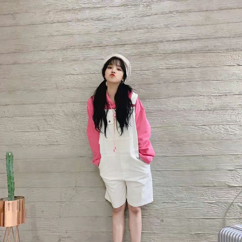 福原爱晒童年照,福原爱同款背带裤