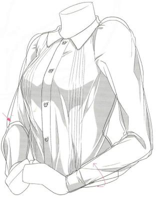 漫画人物衣服褶皱怎么画,如何画动漫人物衣服的折痕