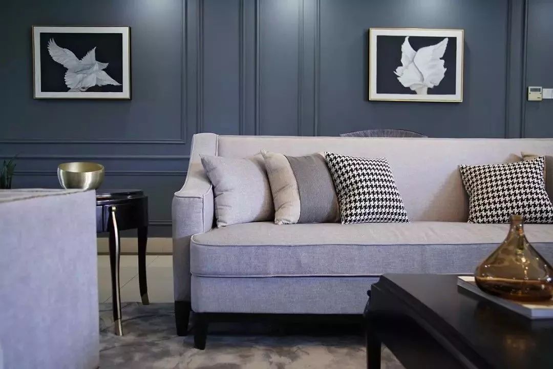 260㎡美式3居-全屋轻奢蓝精致又气派-满堂喜装饰集团