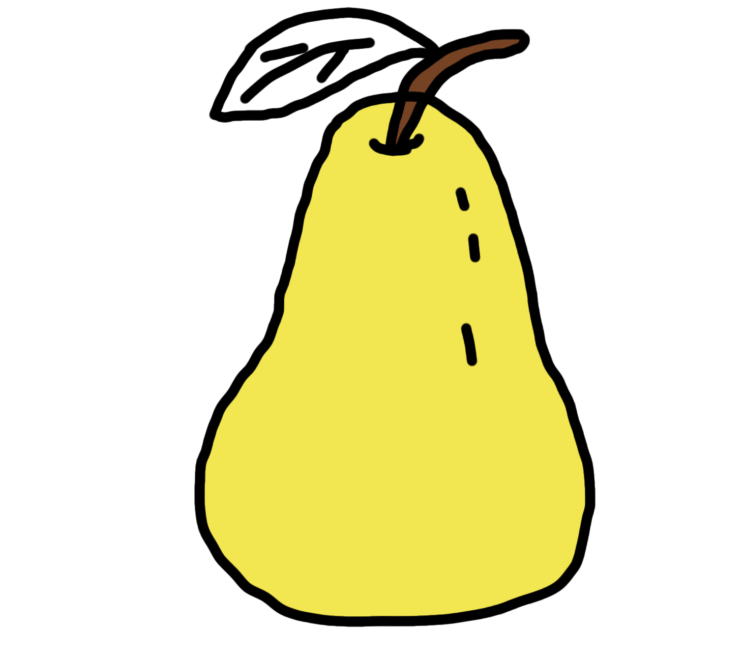 水果的画法儿童简笔画图片大全,梨子的画法儿童简笔画图片