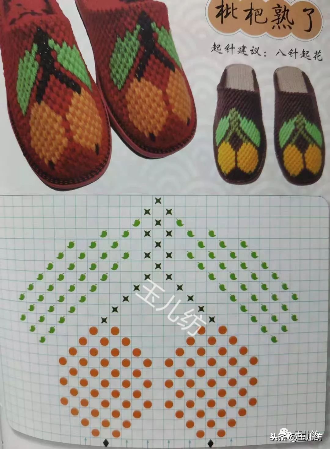 毛线拖鞋图纸200款玉儿纺图片,毛线拖鞋图纸200款玉儿纺