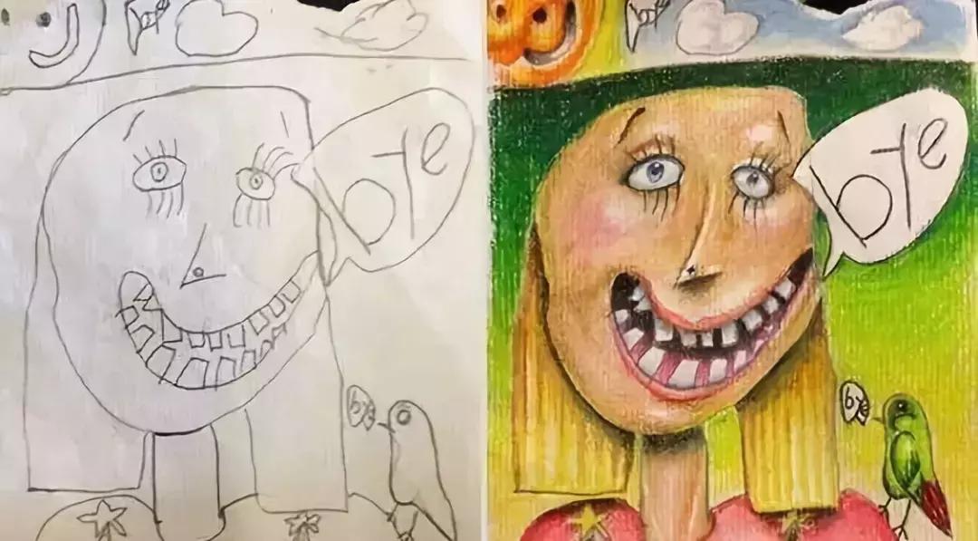 老爸爆改女儿的灵魂涂鸦,登上TED,创造出最有爱的艺术合作!