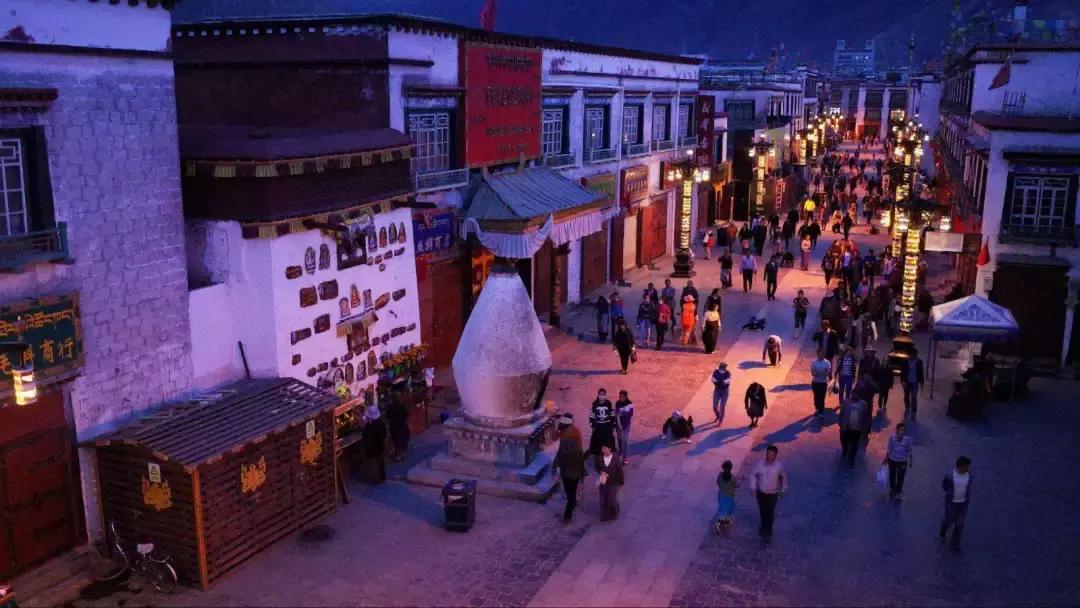 拉萨八廓街地图,八廓街和转经道