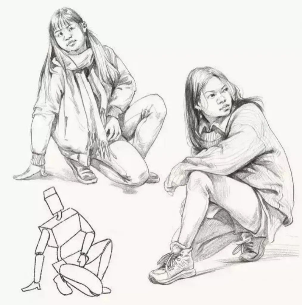 速写人物站姿方法与技巧,速写人物7个常见错误的解决办法