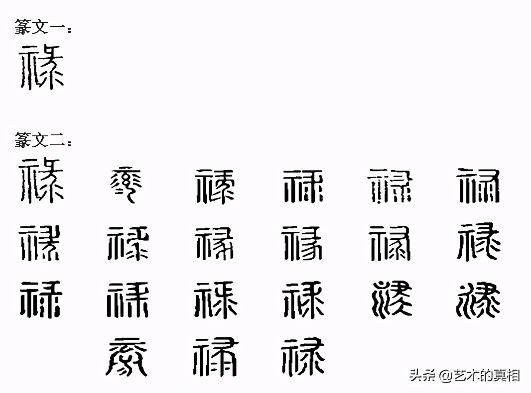 福禄寿财的造字起源与传说,福禄寿喜财合体字大全