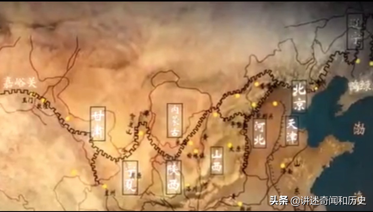 长城横跨哪些省,长城全长一万三千多里