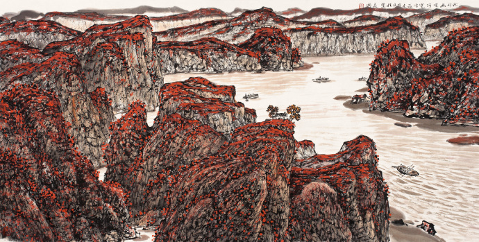 青年艺术家张荣国山水画作品欣赏,张三友的画价格