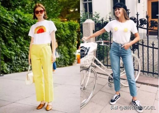 超模刘雯最爱的风格短袖，春天里的万能单品不能少