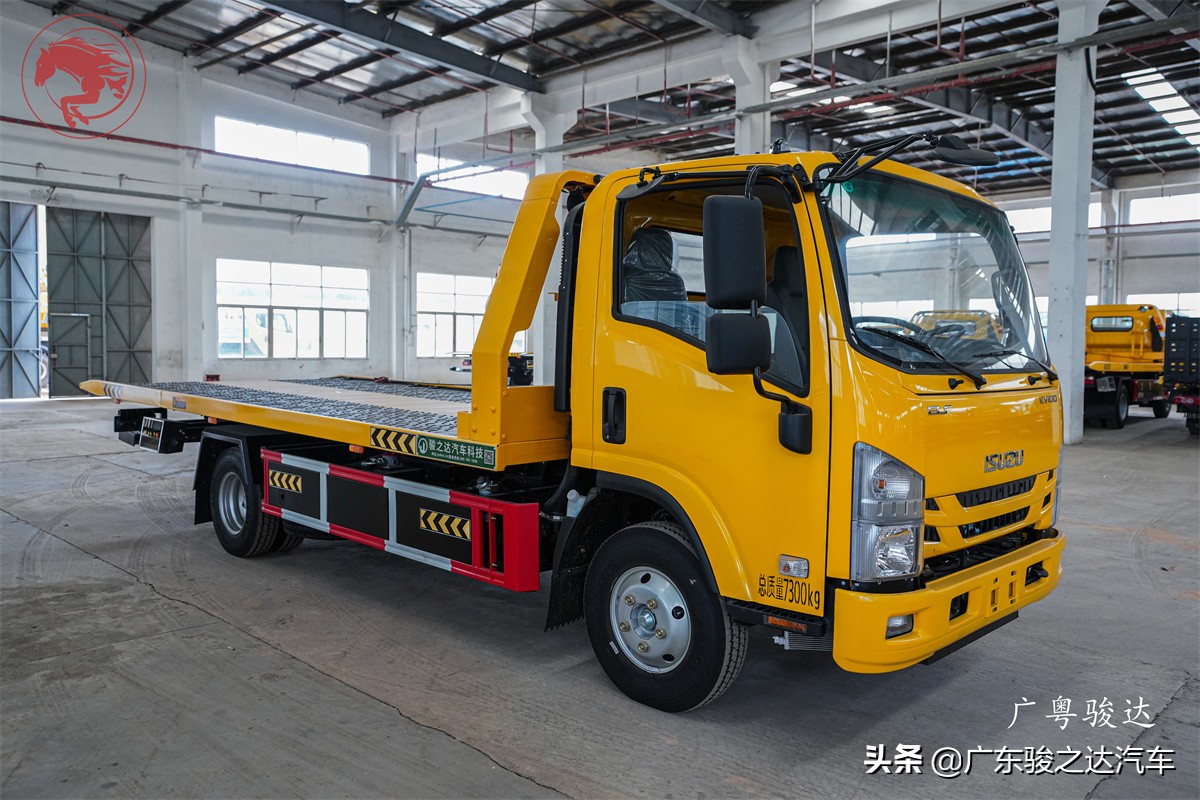 厂家直销蓝牌一拖二清障车,小型平板清障车价格