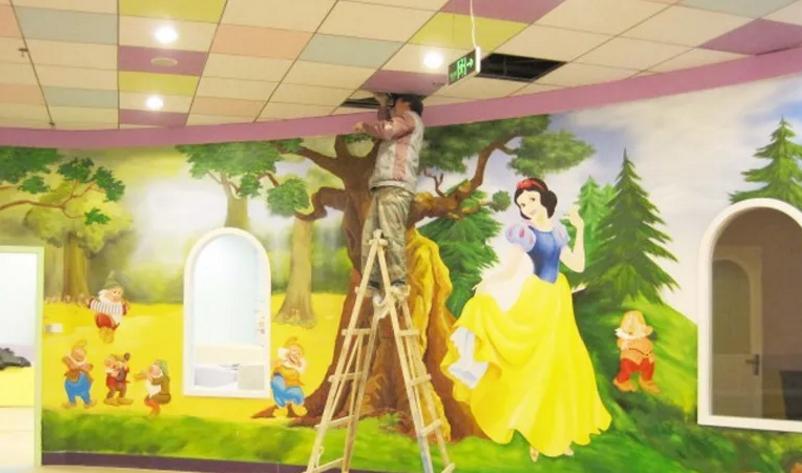 幼儿园最新墙绘图片简单又漂亮,幼儿园墙绘效果