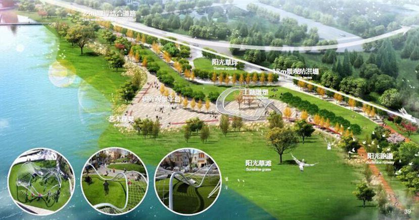 最美城市滨江生态岸线,江滩风景太美了