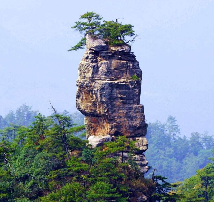 神奇的张家界旅游,张家界黄石寨望夫岩