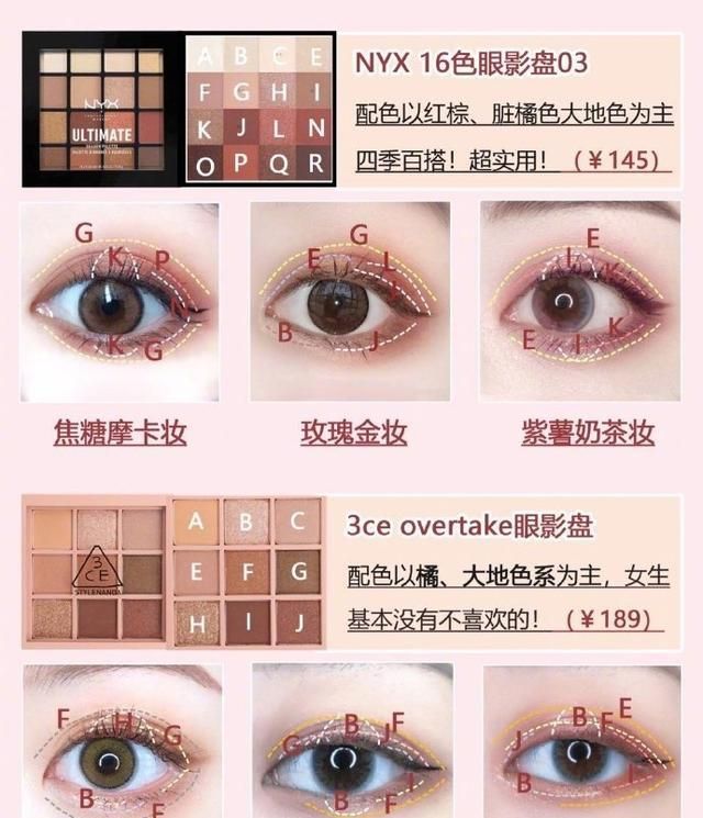 学生党眼影盘推荐平价透明盒装,学生党平价百搭眼影盘