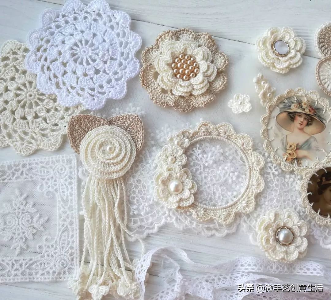 毛线编织小饰品教程五角星,纯手工编织手绳可爱蝴蝶饰品