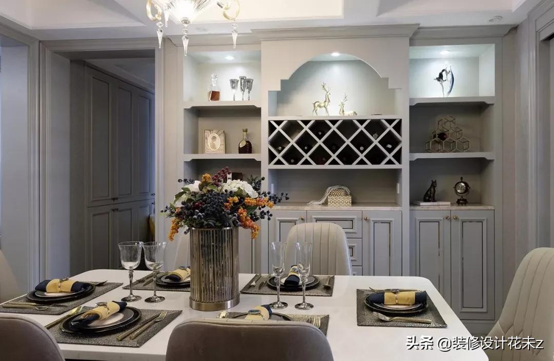 小户型餐柜酒柜设计,餐边柜酒柜一体设计轻奢