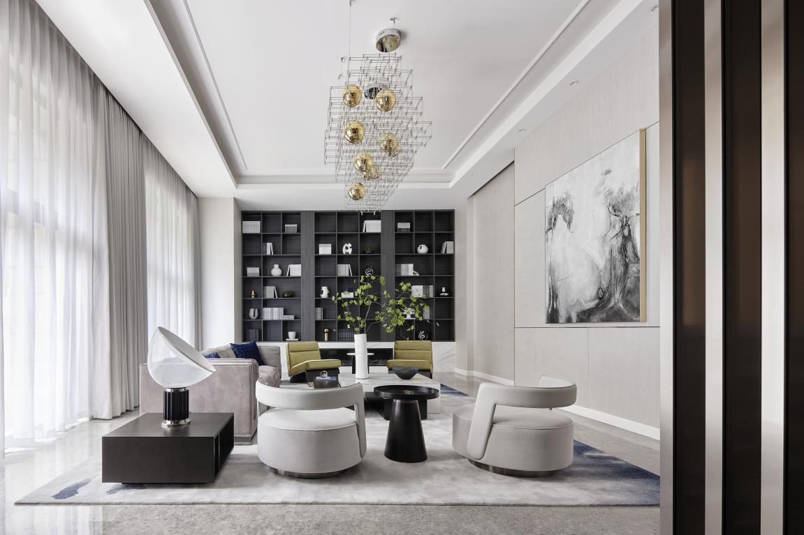 苏州度假型会所装修设计,意式轻奢会所设计