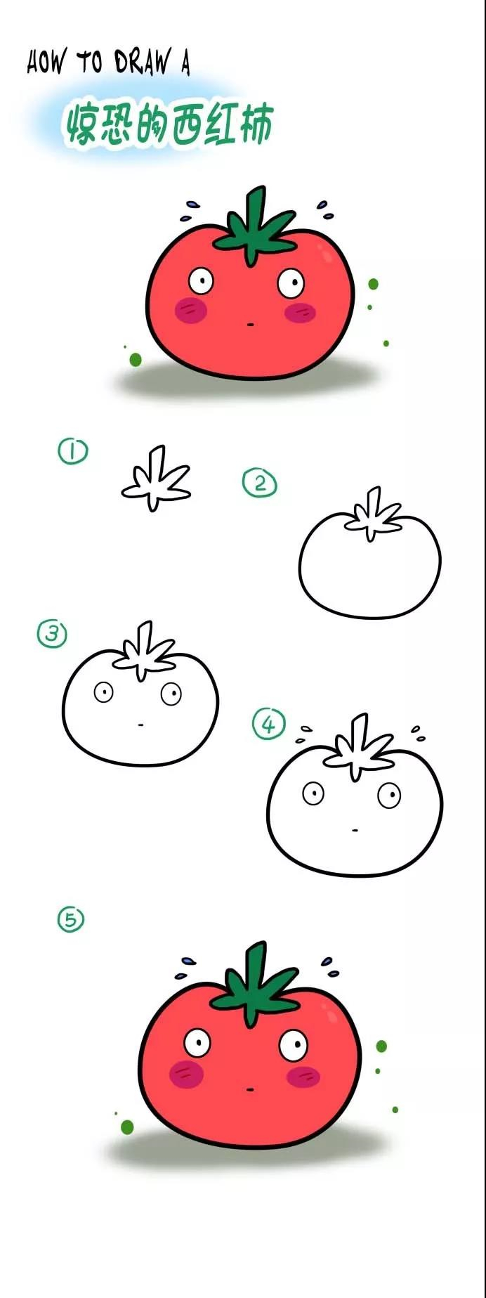 水果简笔画拟人化小学生四年级,秋天成熟的水果有哪些简笔画