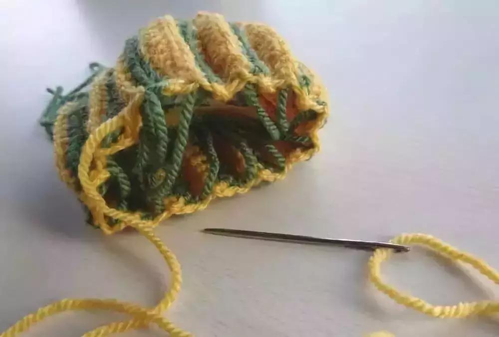 南瓜钩织法图文教程,南瓜的钩织全教程