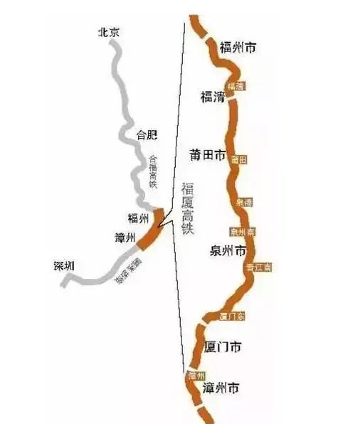 福建到南宁铁路,福州到广州铁路调图