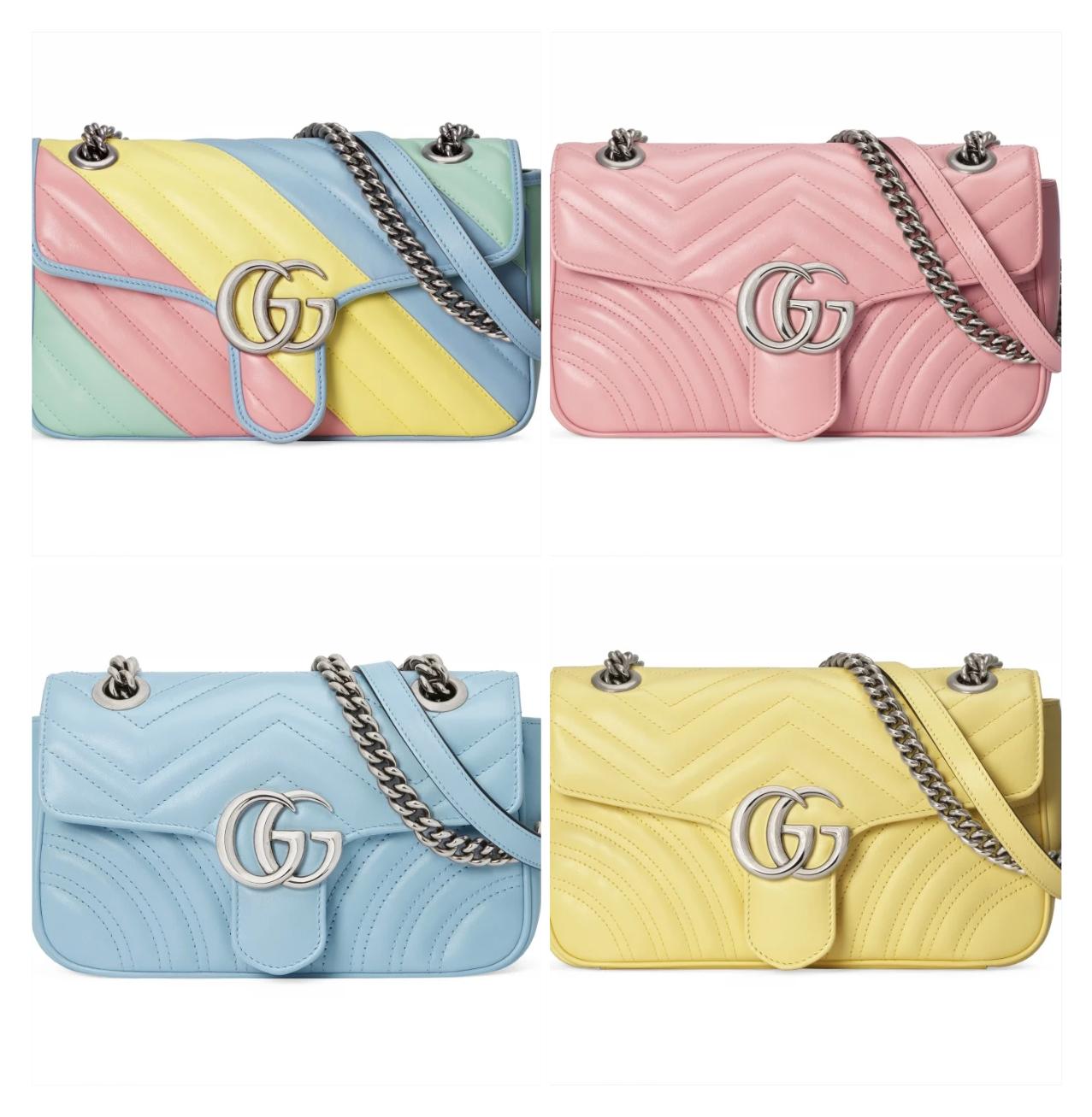 gucci马卡龙色sylvie包,gucci马蒙包马卡龙怎么搭配