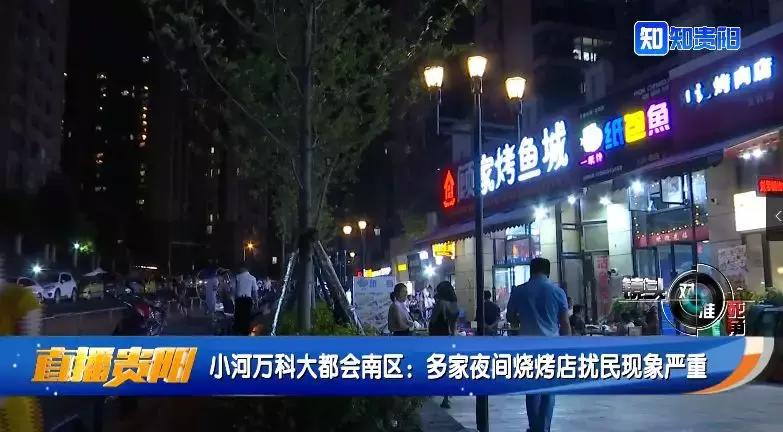 城中村烧烤店凌晨扰民怎么办,小河万科大都会夜景