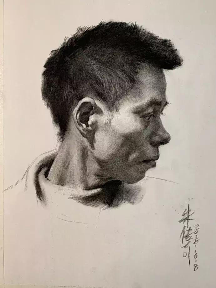 央美状元朱传奇素描,央美朱传奇