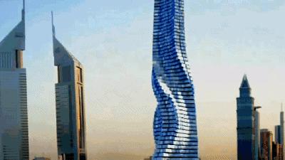 迪拜填海烂尾工程恢复了吗,迪拜旋转大厦建造图