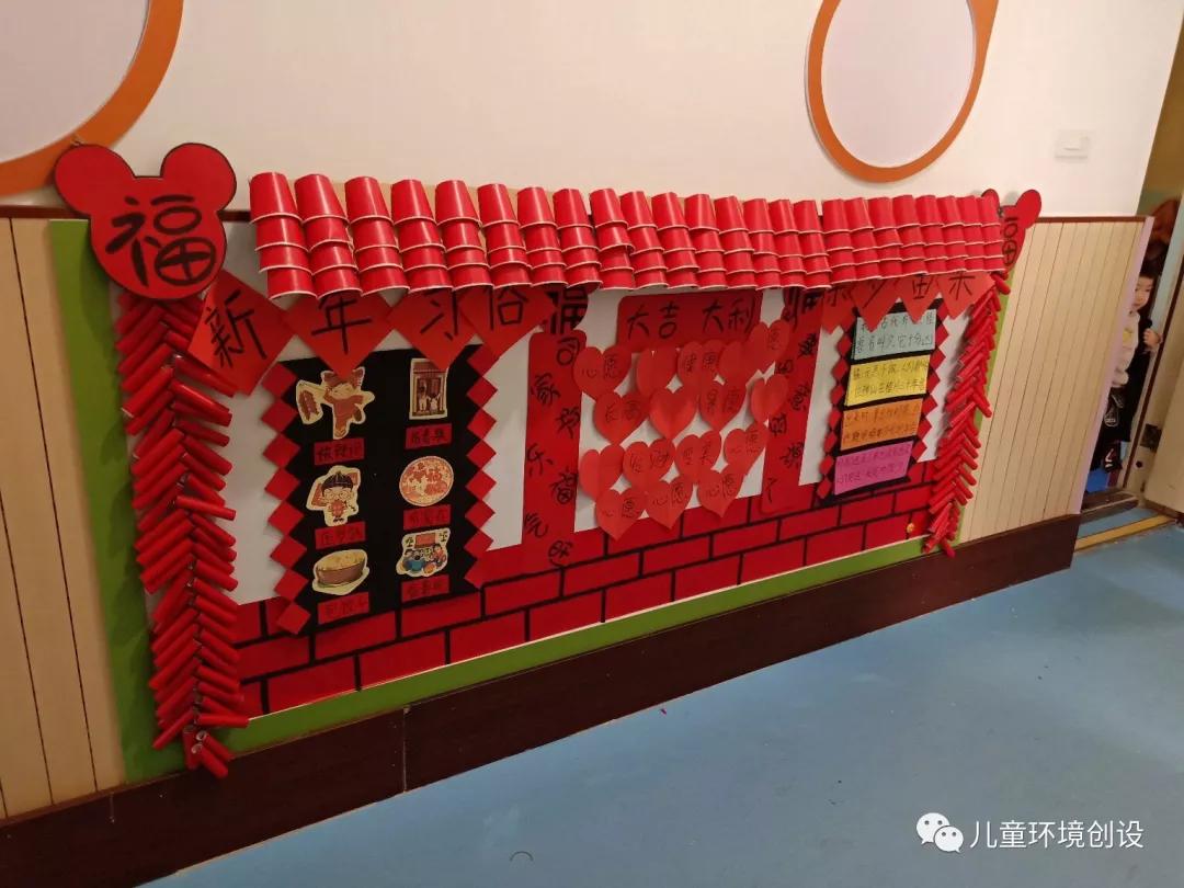 幼儿园新年环创参考,幼儿园新年教室环创