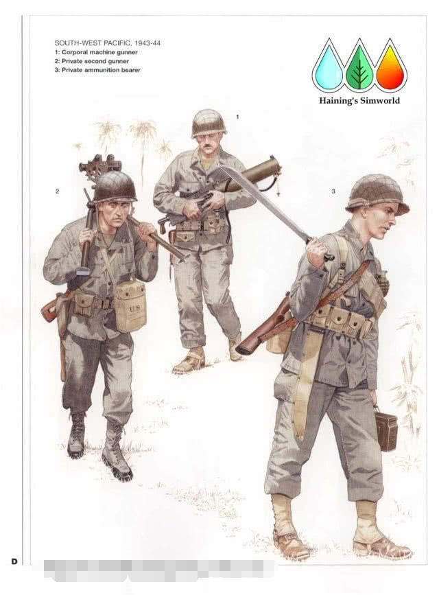 二战美军单兵装备迷彩服,二战美军装甲兵军服