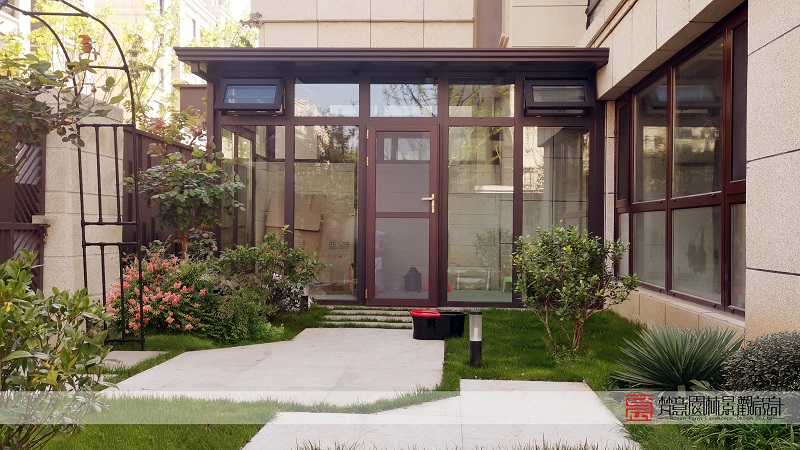 花园设计实景图别墅,花园设计实景案例