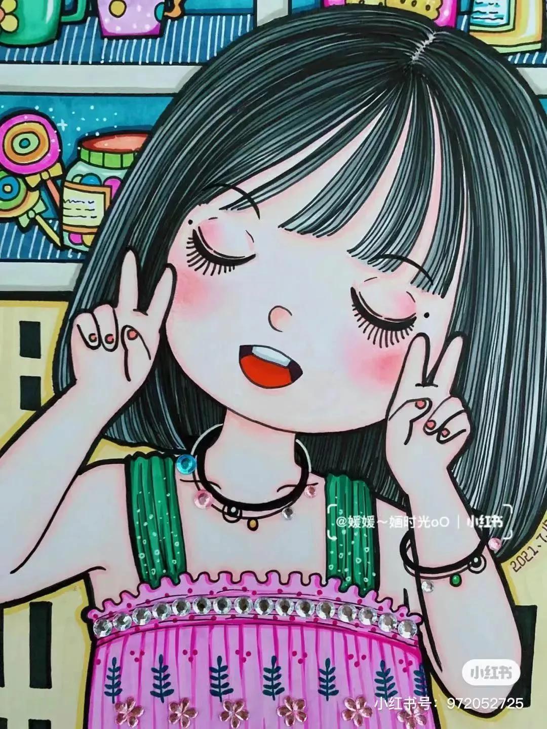 黑白线描画装饰画很简单,创意黑白线描装饰画100幅教程