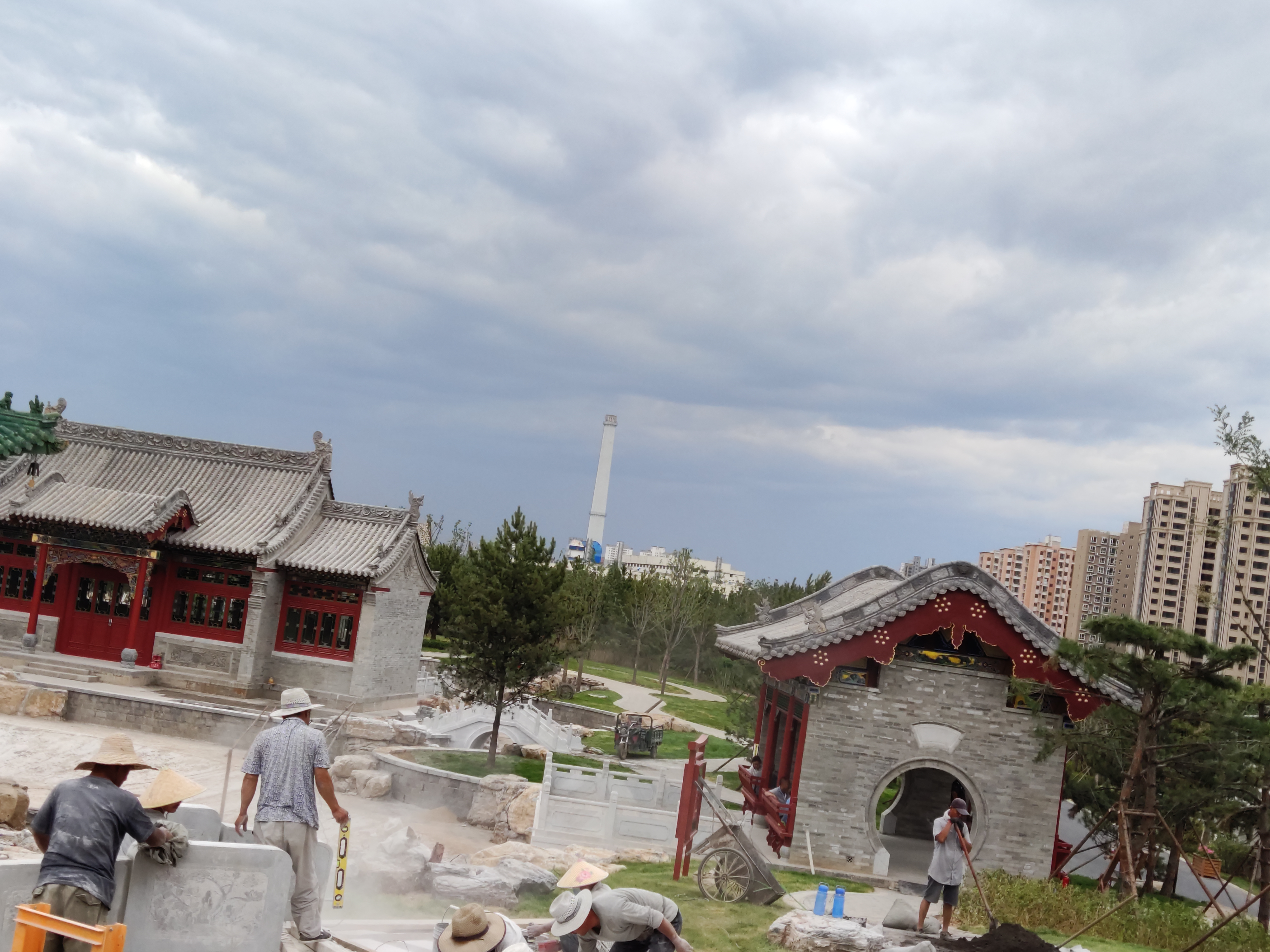 太原双塔公园游览图,太原双塔附近玩的地方