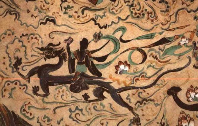 壁画中国传统文化简单点,围墙绘画壁画图案大全