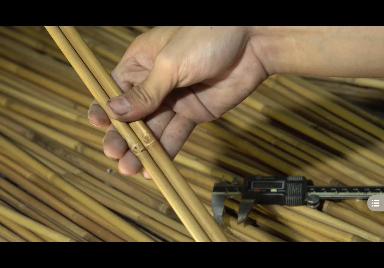 传统竹制鱼竿全过程,鱼竿竹制收线盘制作