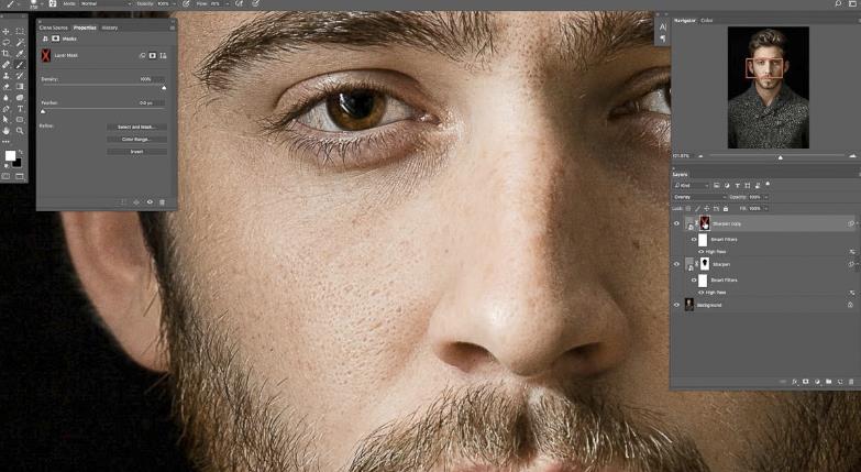 ps肖像处理,ps如何锐化人像面部