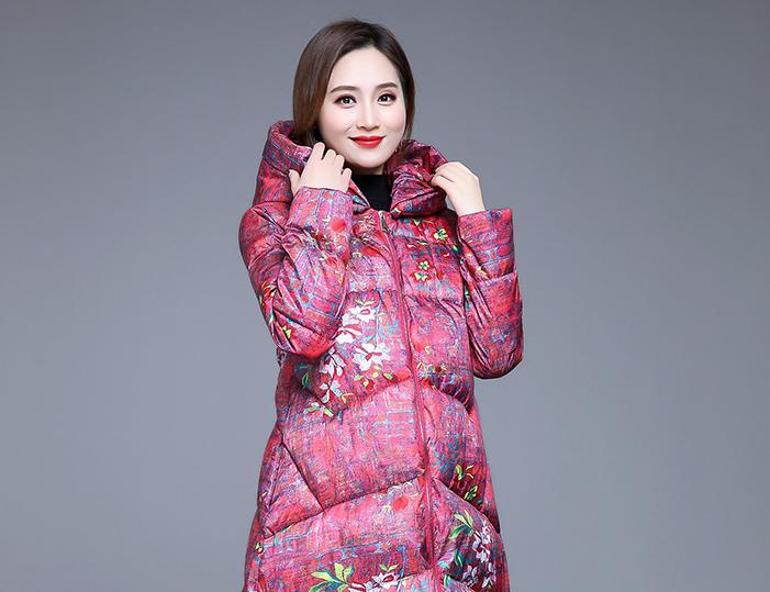 现代改良版花棉袄,改良版花棉袄女冬加厚加绒