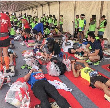 bgreen助力2019上海国际马拉松，律动机助运动健儿快速放松、恢复