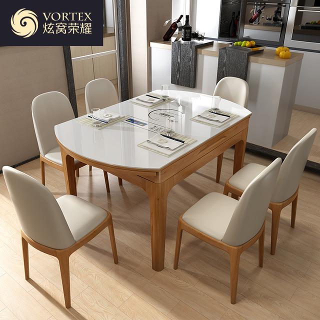 餐桌折叠可收缩圆桌好还是方桌好,家用餐桌是圆桌好看还是方桌好看