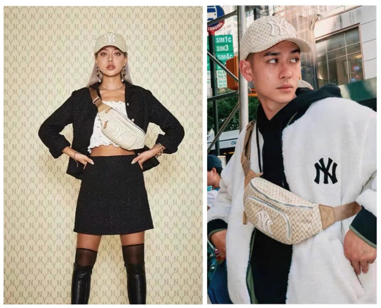 中性风酷帅棒球帽穿搭,秋冬杏色棒球帽穿搭