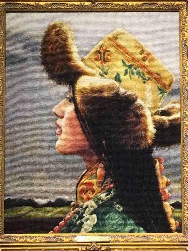 适合客厅的刺绣画,中国最好的刺绣油画