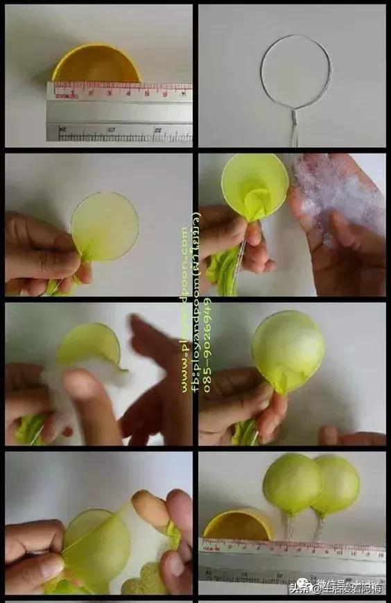 丝袜缠花做法,手工缠丝花朵制作方法