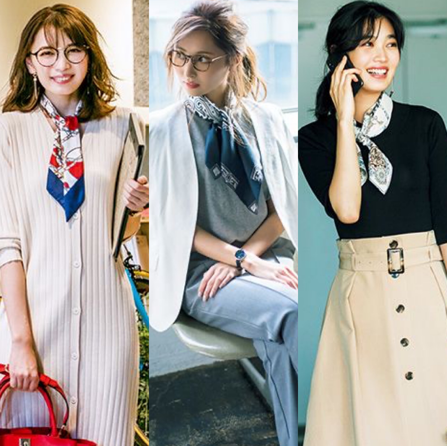 丝巾这样系太美了,丝巾这样系真好看简单又大气