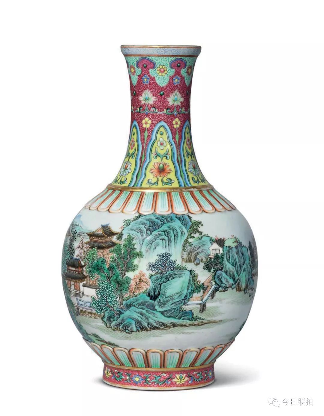 乾隆三彩官窑盘,乾隆霁蓝釉描金凤尾尊