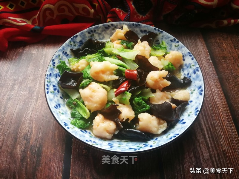 开胃番茄虾滑的做法,开胃魔芋贡菜素虾滑