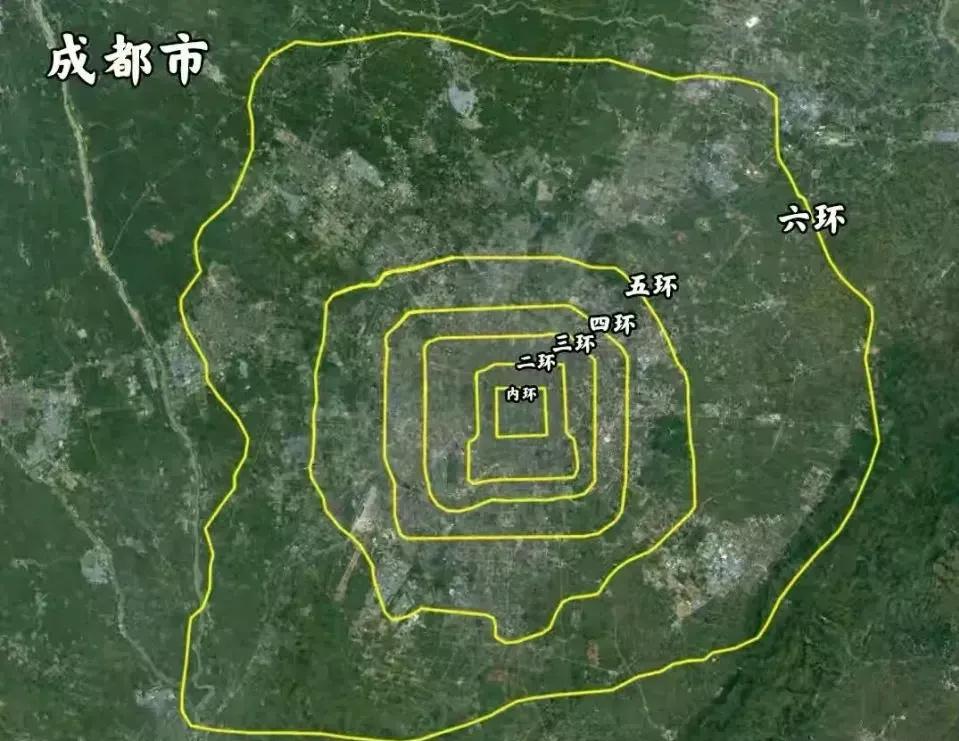地级市和北京六环的发展对比,北京5环和广州外环面积对比