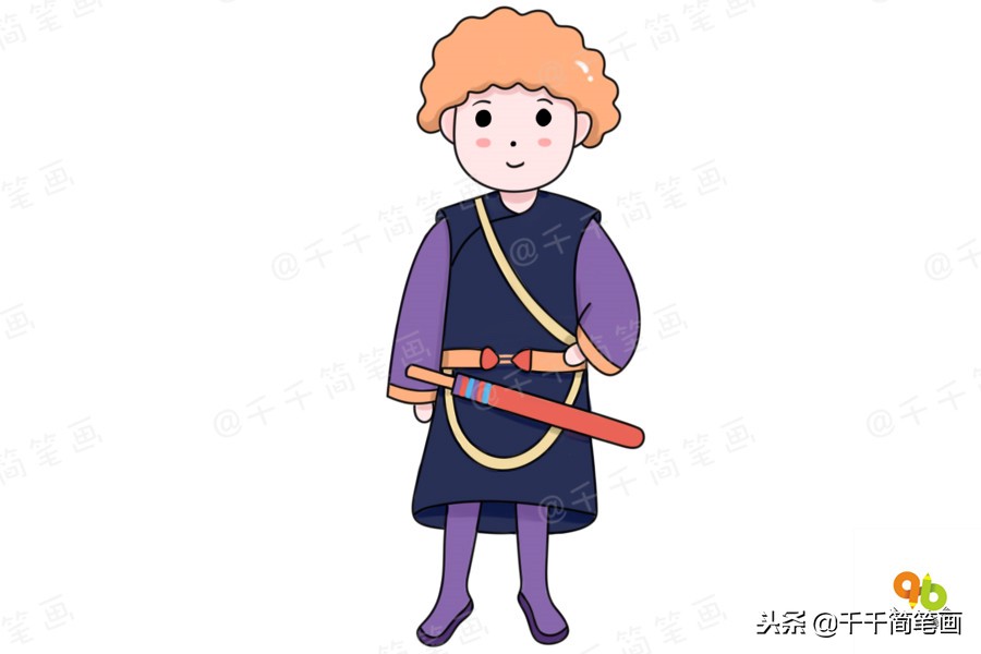 56个民族服装完整版简笔画教程,简笔画入门教学少数民族服饰人物