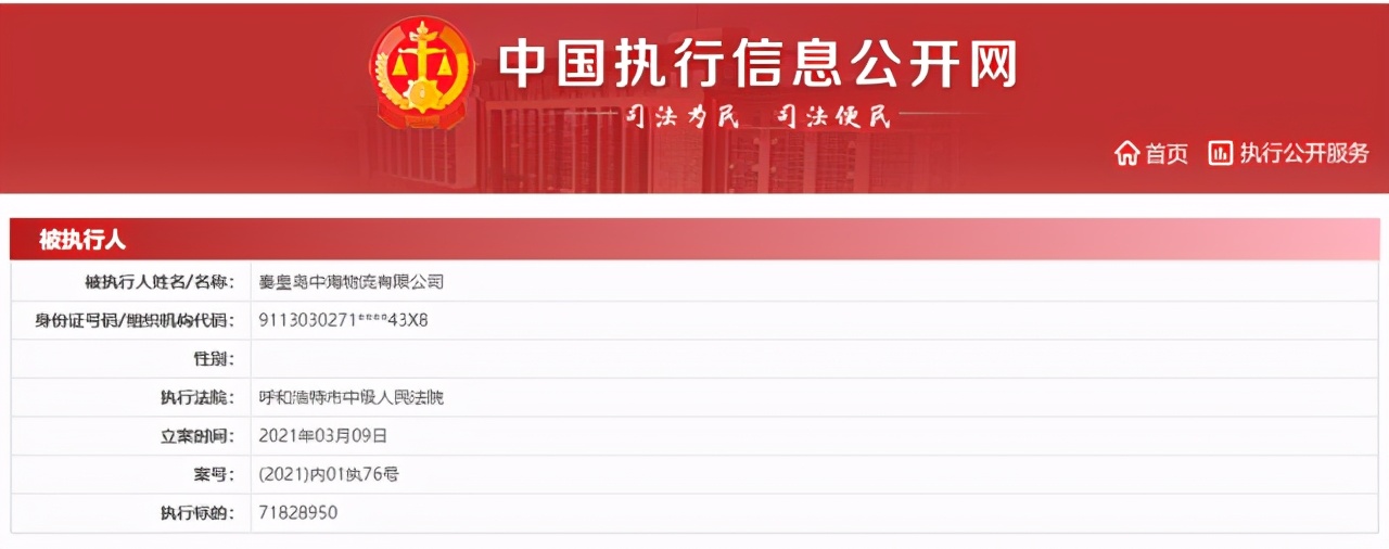 秦皇岛市失信企业,河北秦皇岛市失信人名单