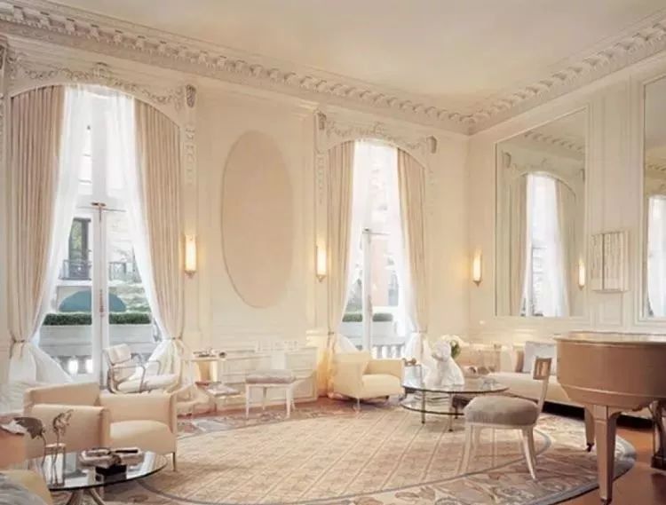 别墅客厅窗帘最新款式效果图,2020别墅窗帘