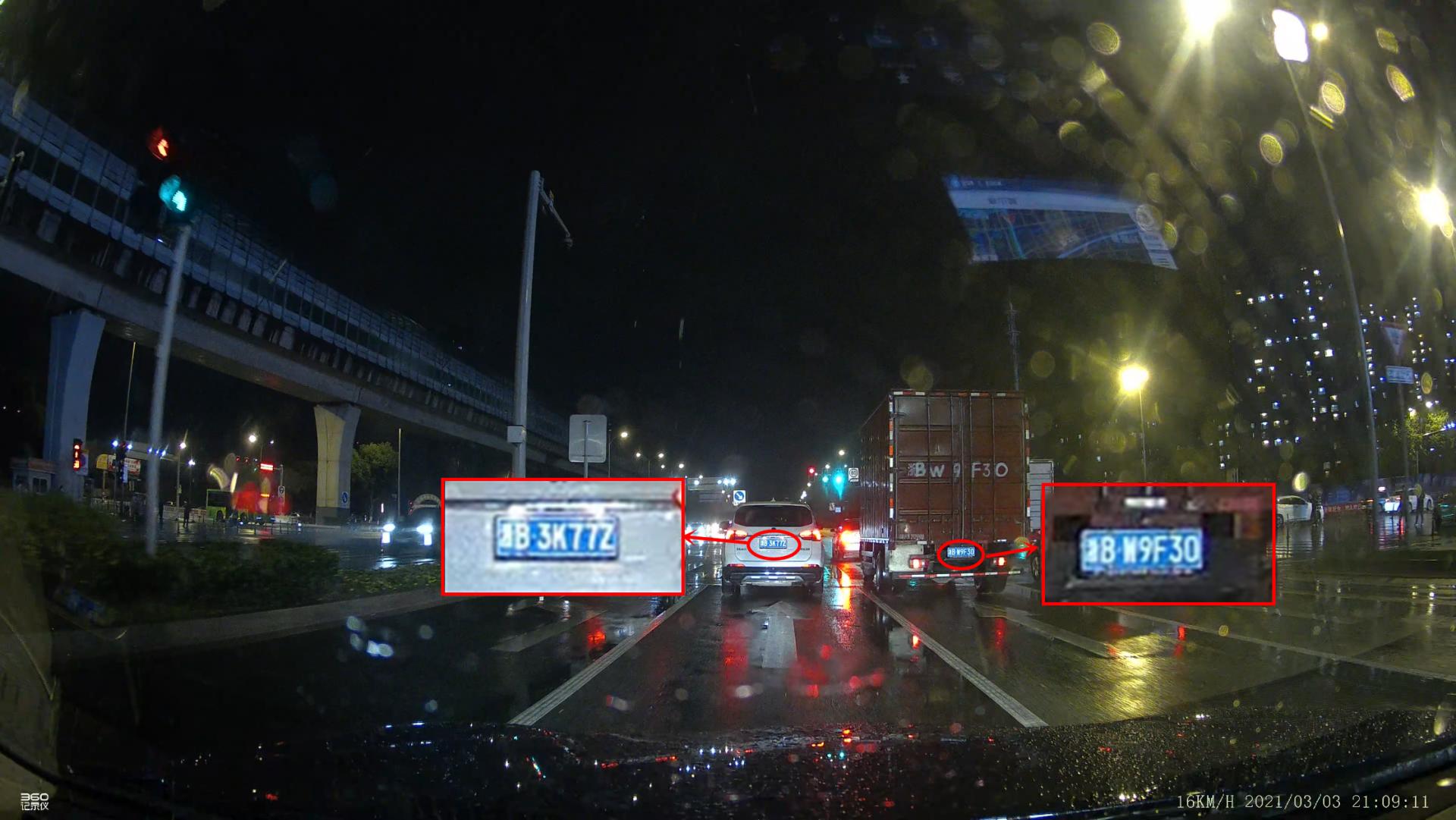 4k超清全景行车记录仪,4k行车记录仪超清视频风景夜间